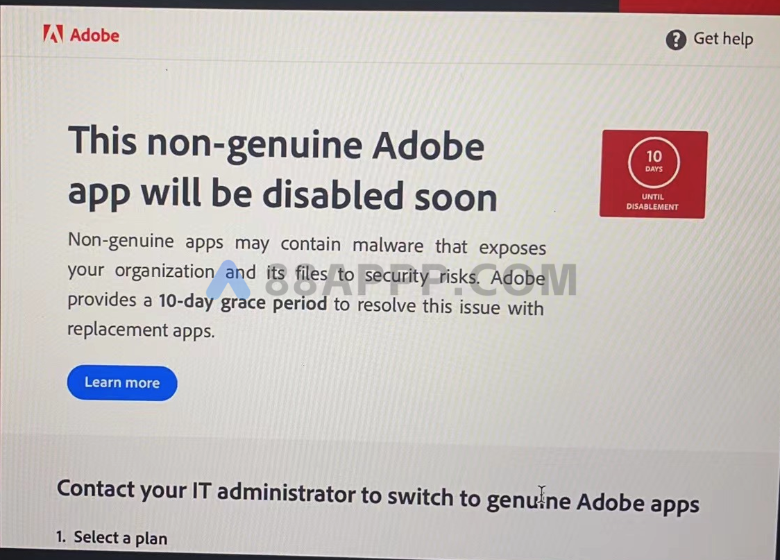 Adobe Genuine Service检测到adobe非正版许可证的Mac解决教程插图1