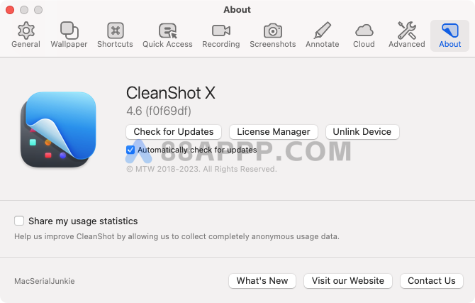 CleanShot X for Mac v4.6 英文破解版下载 屏幕截图录像工具插图1