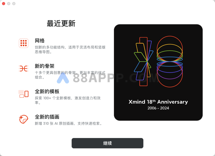 Xmind 2025 for Mac v25.01.01061 中文 思维导图软件插图1